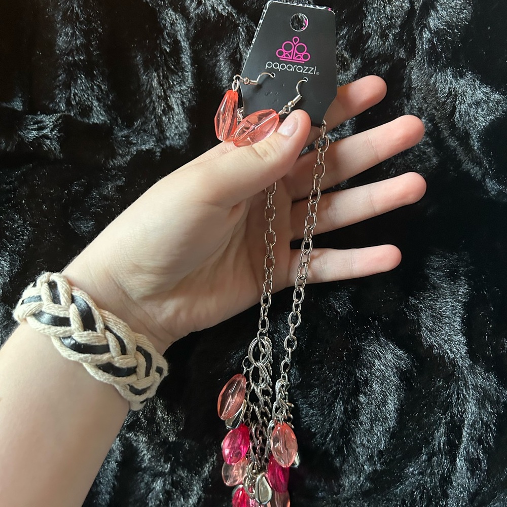 paparazzi earring and necklace set
